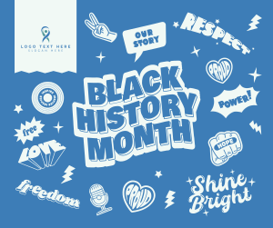 Black History Month Stickers Facebook post Image Preview