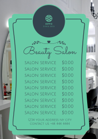 Salon Services Flyer Design