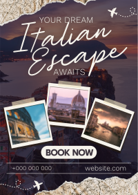 Modern Italy Booking Poster Design