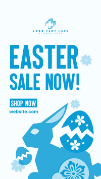 Floral Easter Bunny Sale Instagram reel Image Preview