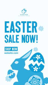 Floral Easter Bunny Sale Instagram Reel Image Preview