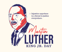 Martin Luther King Day Facebook Post Design