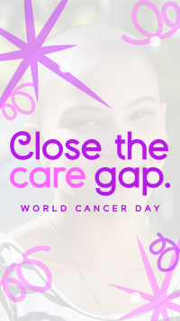 Swirls and Dots World Cancer Day Instagram Reel Design