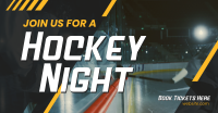 Ice Hockey Night Facebook Ad Design