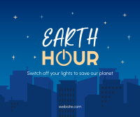 Earth Hour Cityscape Facebook post Image Preview