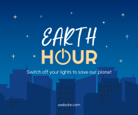 Earth Hour Cityscape Facebook Post Image Preview