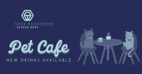Pet Cafe Free Drink Facebook Ad Design
