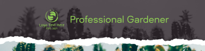 Professional Gardener LinkedIn banner