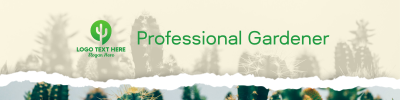 Professional Gardener LinkedIn banner Image Preview