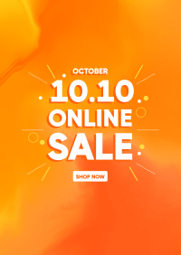 10.10 Online Sale Flyer Design