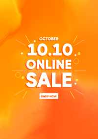 10.10 Online Sale Flyer Image Preview