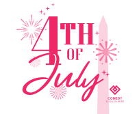 4th of July Text Facebook post Image Preview