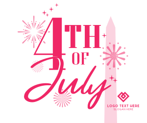 4th of July Text Facebook Post Image Preview