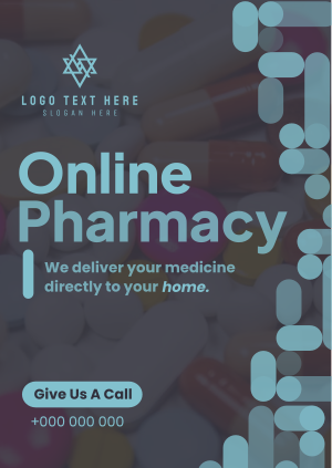 Minimalist Curves Online Pharmacy Poster Image Preview