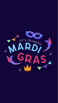 Mardi Gras Festival Instagram Story Design