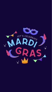 Mardi Gras Festival Instagram story Image Preview