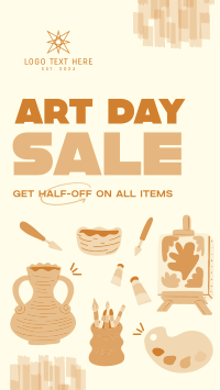 Art Materials Sale YouTube short Image Preview