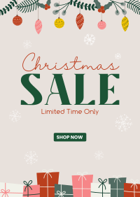 Christmas Gifts Sale Poster Design