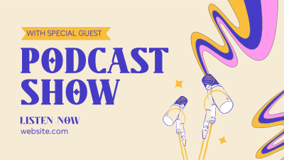 Playful Podcast Facebook event cover Image Preview