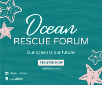 Ocean & Starfishes Facebook Post Design
