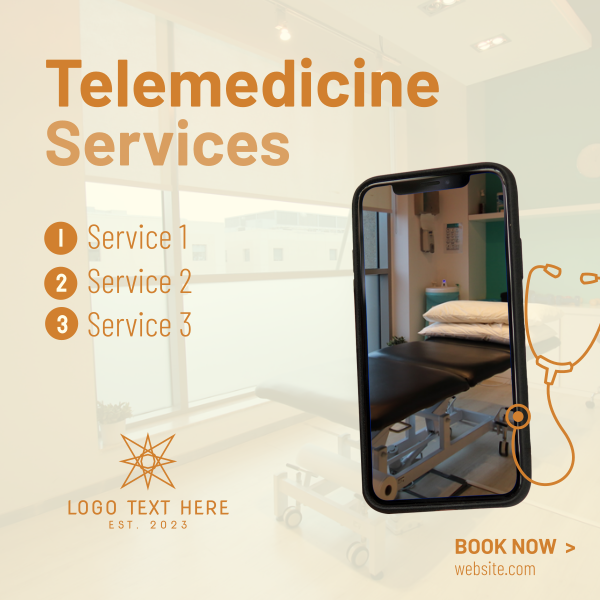 Telemedicine Services Instagram Post Design Image Preview