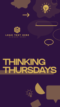 Thinking Thursday Bubbles TikTok Video Design