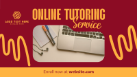 Online Tutoring Service Facebook Event Cover Design