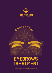 Eyebrows Treatment Flyer Design