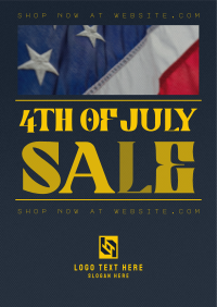 Minimalist 4th of July Sale Poster Image Preview