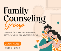Family Counseling Group Facebook Post Design