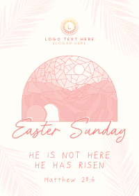 Modern Easter Sunday Poster Design