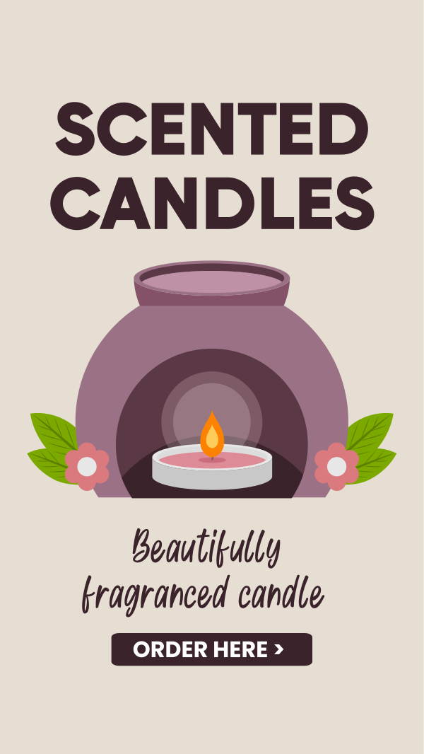 Fragranced Candles Instagram Story Design Image Preview