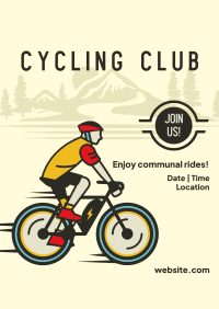 Fitness Cycling Club Poster Design