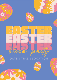 Easter Party Eggs Poster Image Preview