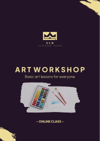 Art Class Workshop Flyer Design