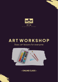 Art Class Workshop Flyer Image Preview