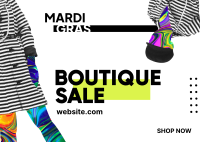 Boutique Sale Postcard Image Preview