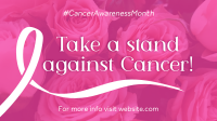 Fight Against Cancer Facebook Event Cover Design