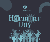 Simple Harmony Day Facebook Post Design