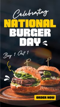 National Burger Day Celebration Facebook Story Design