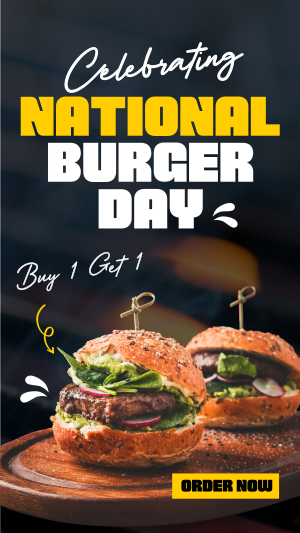 National Burger Day Celebration Facebook story Image Preview