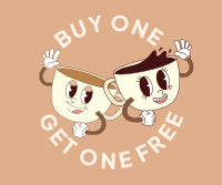 Coffee Buy One Get One  Facebook post Image Preview