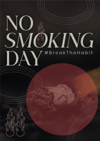 Modern No Smoking Day Poster Image Preview
