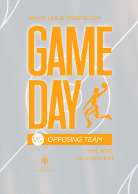 Basketball Game Day Poster Image Preview