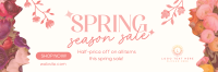 Spring Season Sale Twitter Header Design