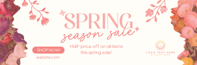 Spring Season Sale Twitter header (cover) Image Preview