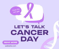 Cancer Awareness Discussion Facebook Post Design