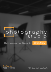 Sleek Photo Studio Flyer Image Preview