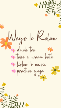 Ways to relax Facebook Story Design