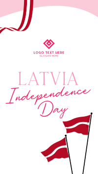 Latvia Independence Flag TikTok video Image Preview